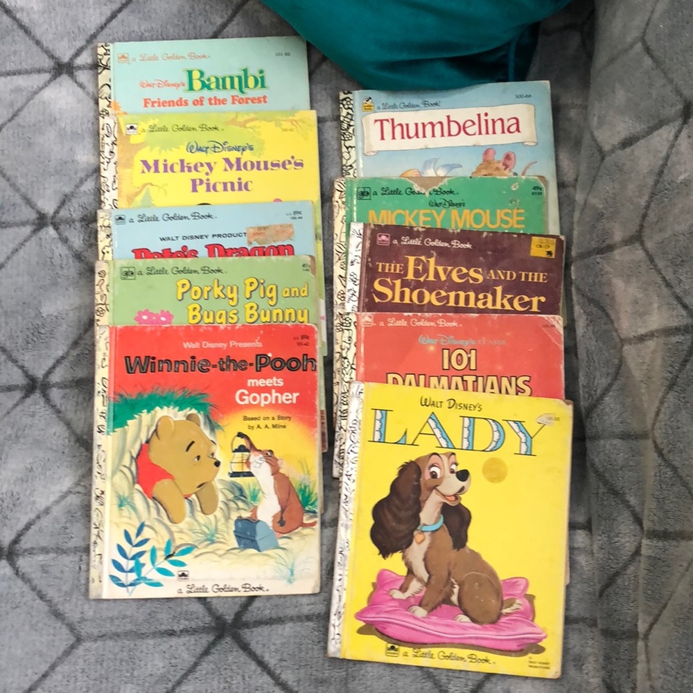 10 Vintage Golden Books